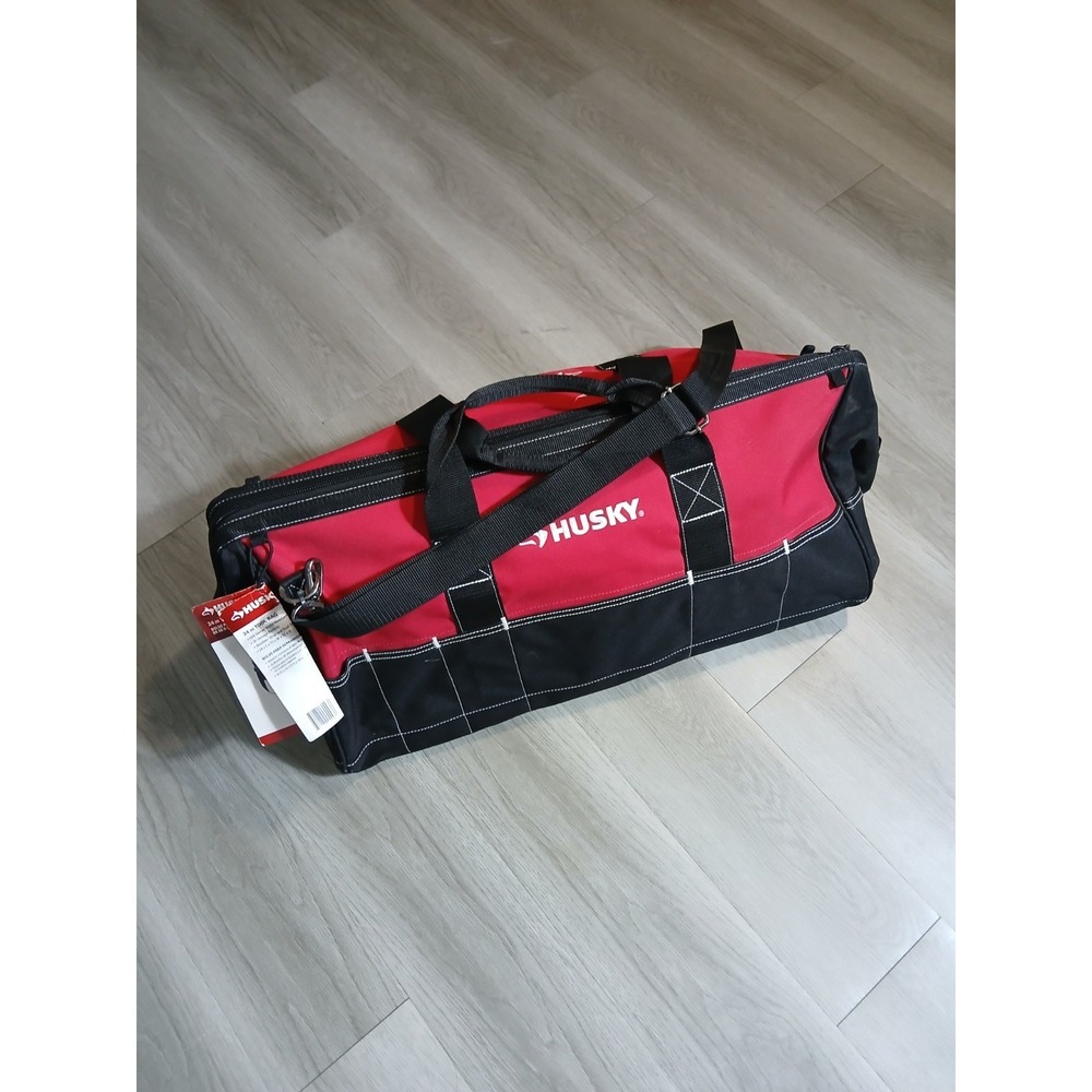 Husky‎ 24in Large Tool Bag 26 Pockets/Water Resistant/Shoulder Strap/NWT